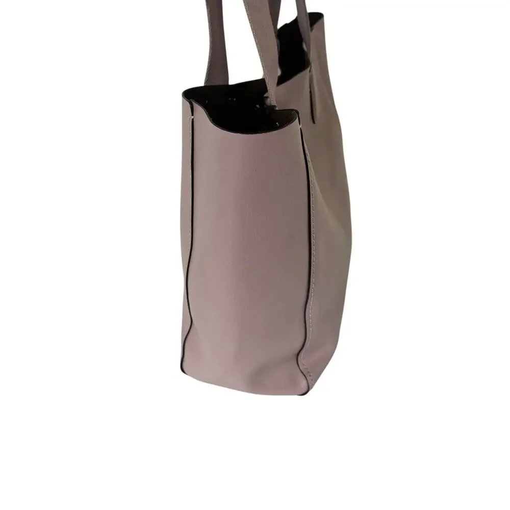 Coach Derby Tote Bag Pebbled Leather Handbag Soft Lilac Pink Purple Purse 58660 - Picture 4 of 15